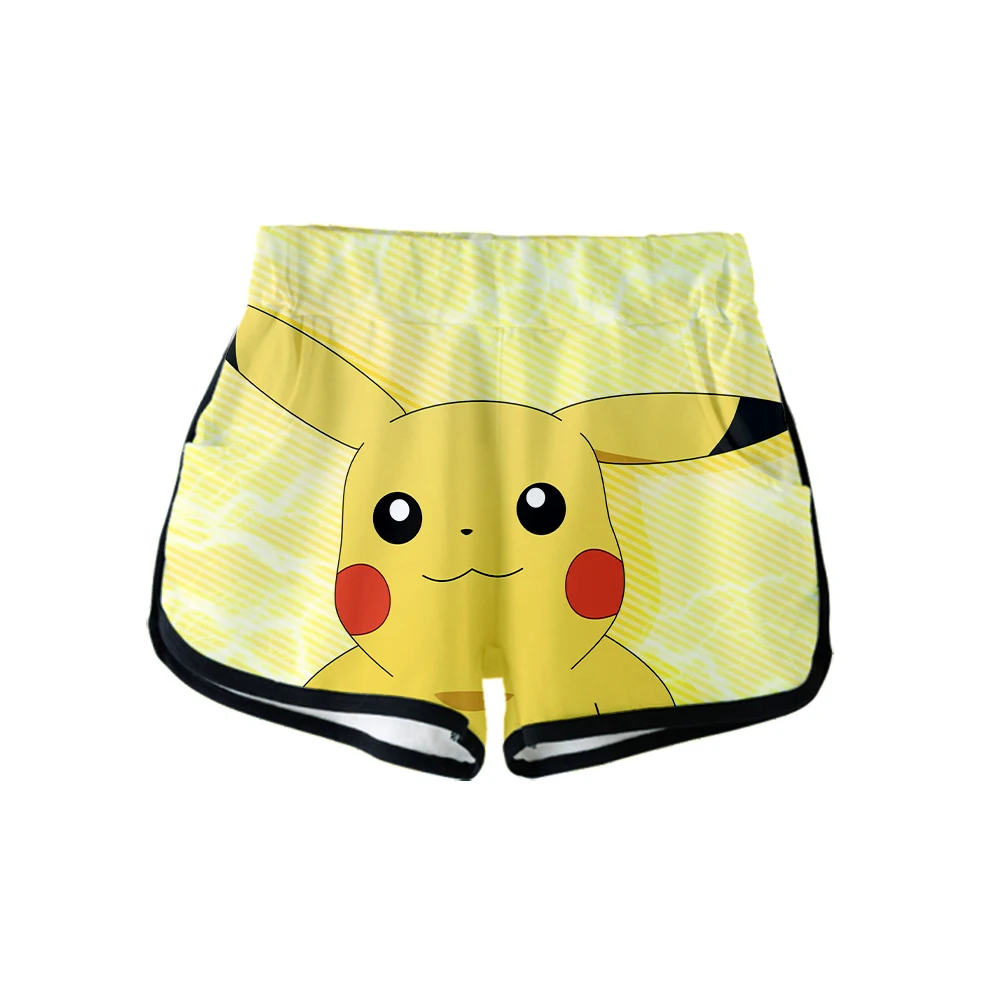 

Pokemon 3D print shorts women Anime Pikachu Summer Women short Casual Harajuku Cute girl Hot Sale Sexy Shorts Clothes