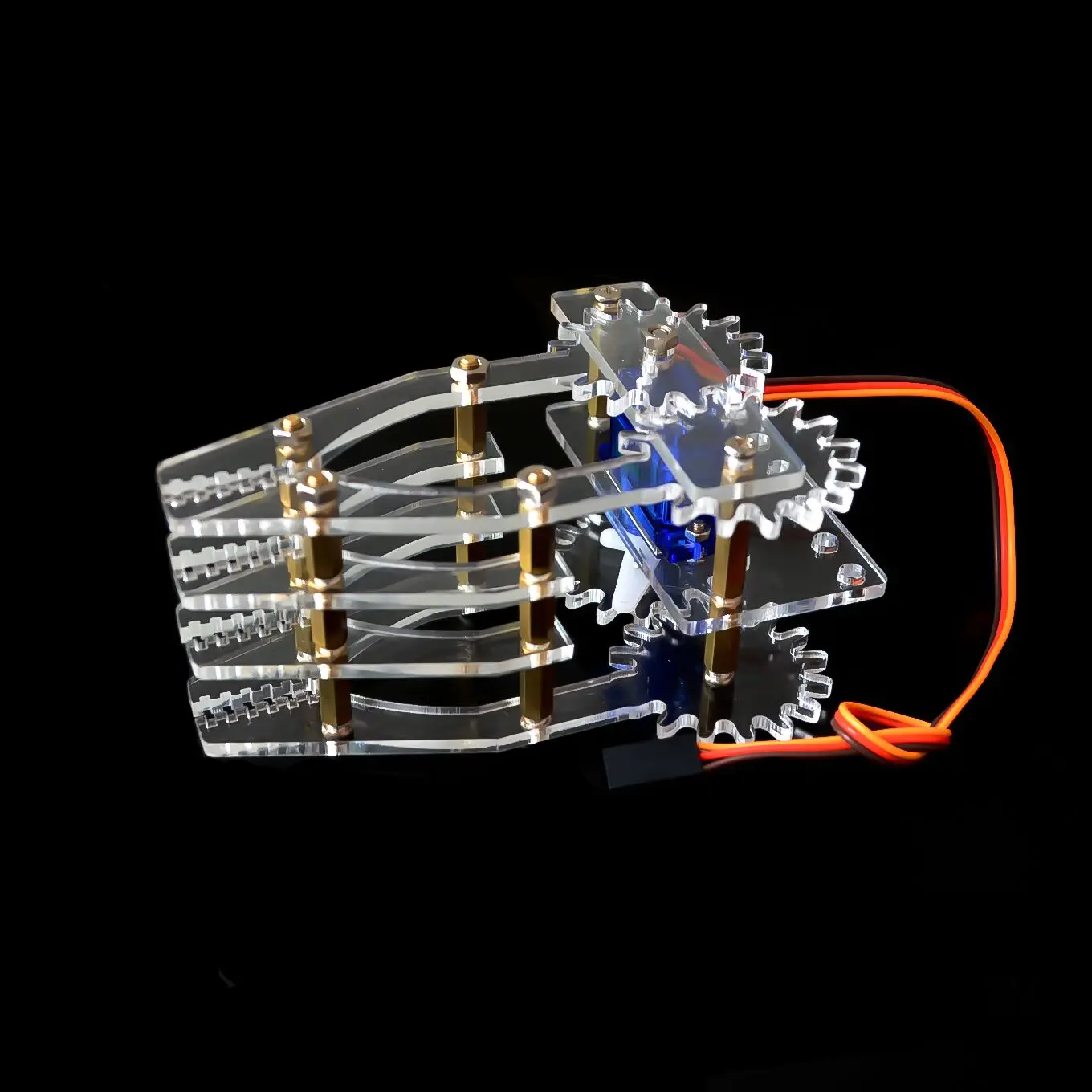 Acrylic robot Claw Manipulator Arm SG90 servos smart robot gripper for