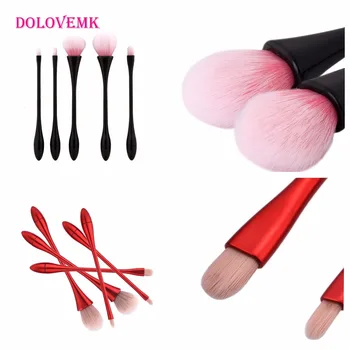 

Dolovemk 5Pcs/Set Professional Makeup Brush Contour Foundation Powder Makeup Brushes Tools