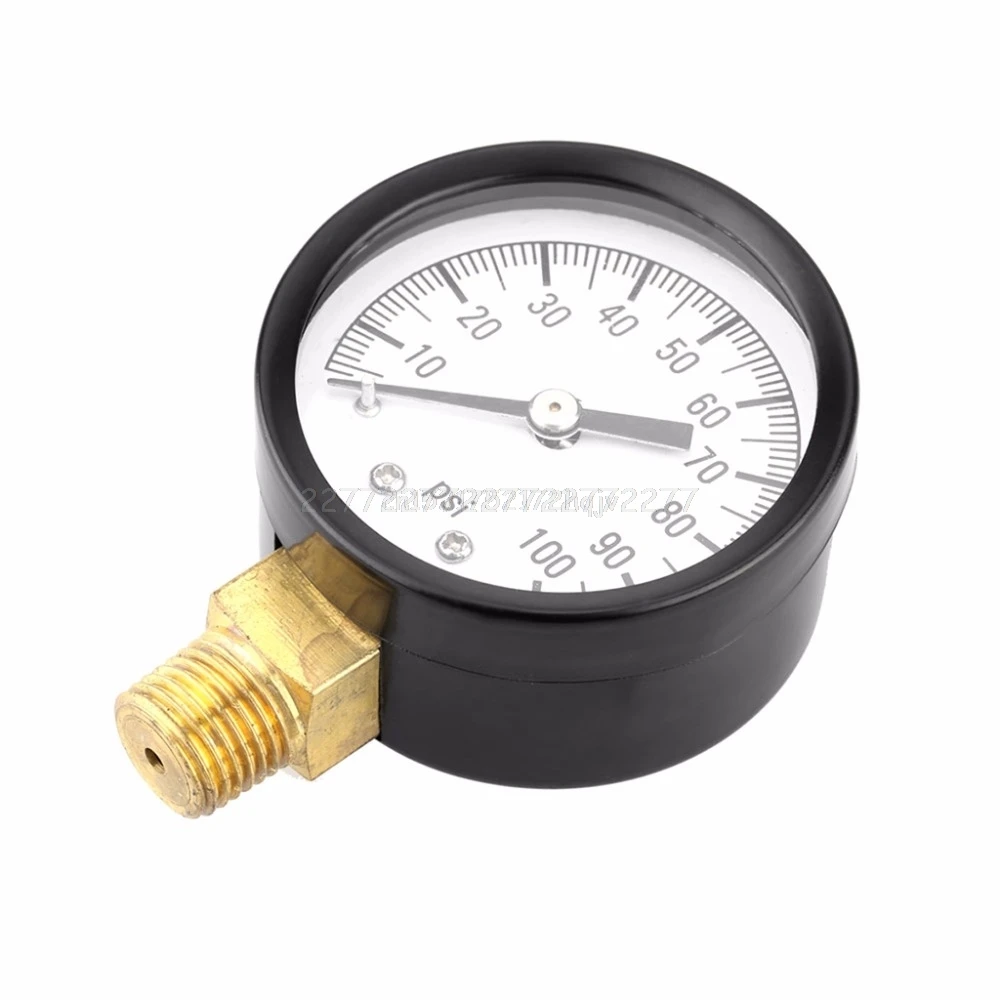 0-100 PSI 1/" хорошо насос бассейн спа фильтр манометр для Воды Низкий свинец Боковое крепление Mr29 19 Прямая поставка