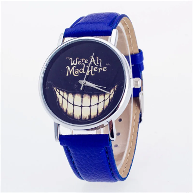 

Women Clock Leisure Time Faux Leather Analog Smiling Face Wrist 2018 Watch Elegant Popular Wrist Watch Gift Relogio feminin