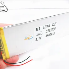 Зарядное устройство для литий-1 шт. 3263156 3,7 V 4800 mAh перезаряжаемый литий-полимерный литий-ионный аккумулятор Батарея для 8 дюймов 9-дюймового планшетного ПК, Hi8 hi8 pro xv8 DVD DVR