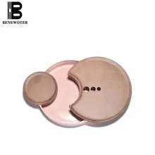 Креативный розовый фарфоровый чайный поднос ручной работы керамическая подглазурная краска для хранения воды чай Настольный набор для чая церемония Аксессуары отправлено друзьям