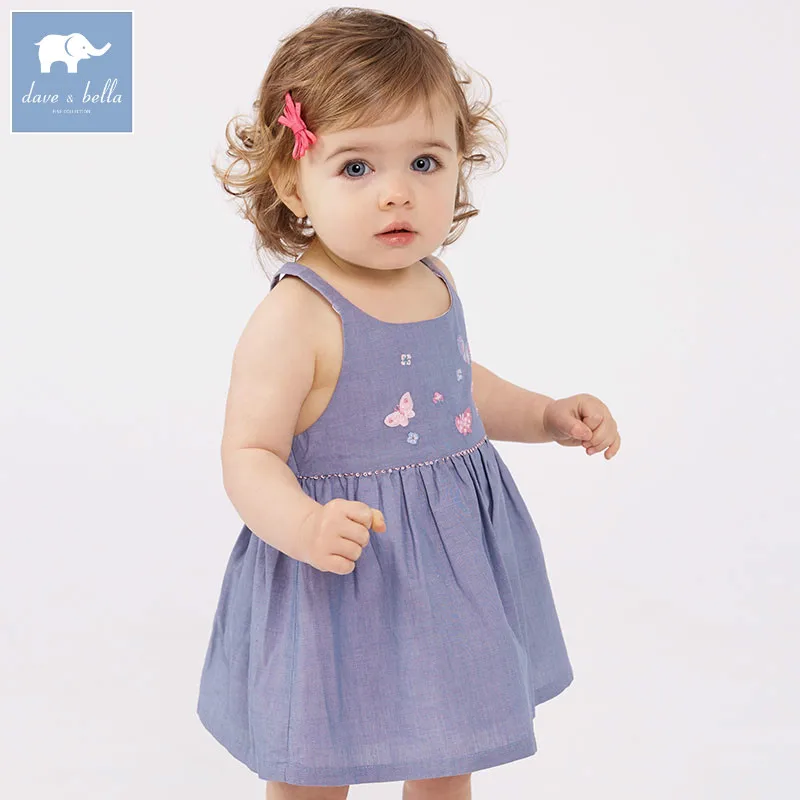 

dave bella summer infant baby girl's toddler dress children sleeveless dress kids party wedding birthday clothes