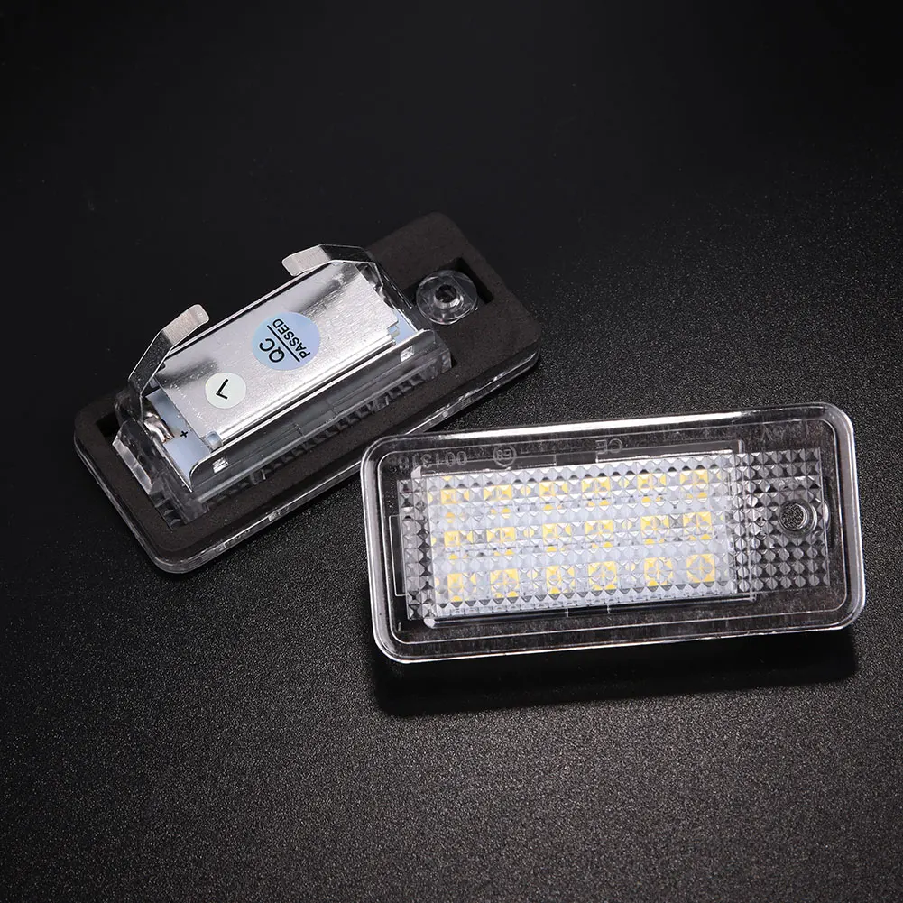 

2Pcs 18 SMD LED License Plate Light Lamp For Audi Car Error Free Bright