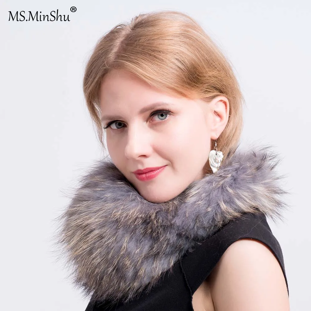 MS. MinShu унисекс натуральный мех зимний лисы меховые наушники|Зимние теплые