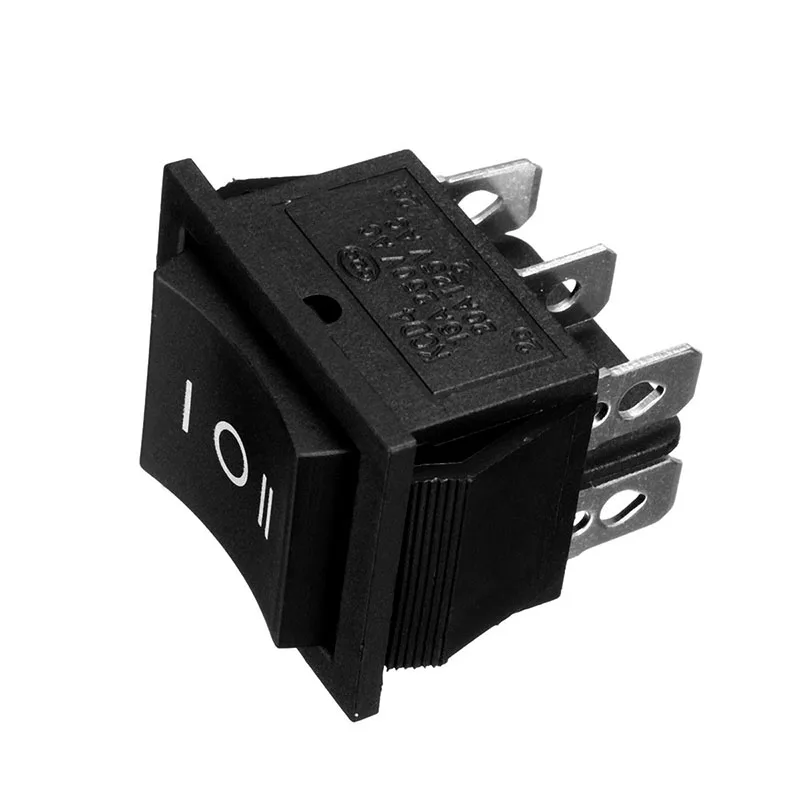 High 6 Pin 3 Position Boat On-Off-On Momentary Rocker Switch DPDT 16A 250V AC LG66