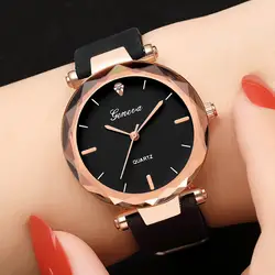 Новые модные известный бренд женские креативные Кварцевые часы Женские Простые повседневные часы студенческие наручные часы Женское