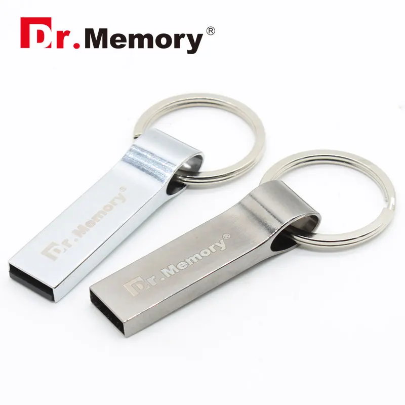 8GB 16GB 32GB 64GB Mini USB 2.0 Metal Flash Drive PC Car Memory Stick Keychain 
