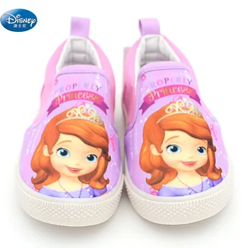 

Sofia the First Single shoes girls 2018 spring new style princess soft cartoon canvas shoes