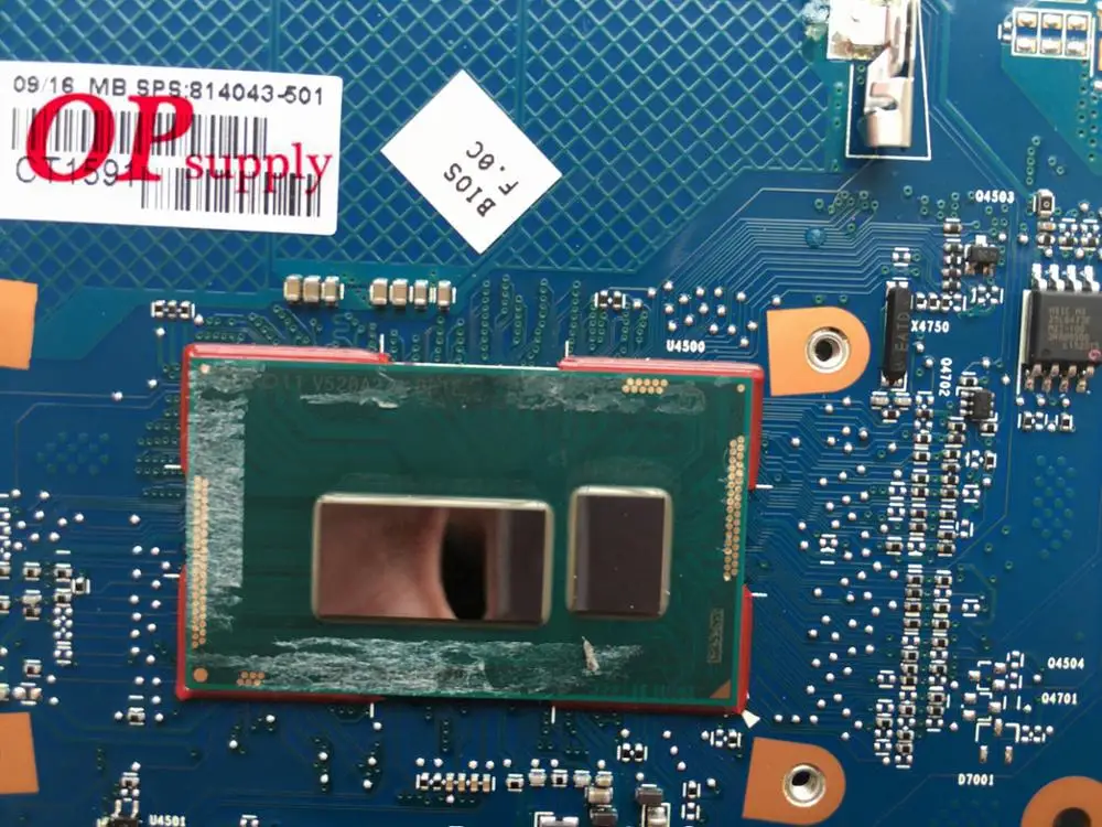 

814043-501 814043-001 fit for 14-AC Laptop Motherboard With I3-4005U 6050A2730001-MB-A01 mainboard test OK