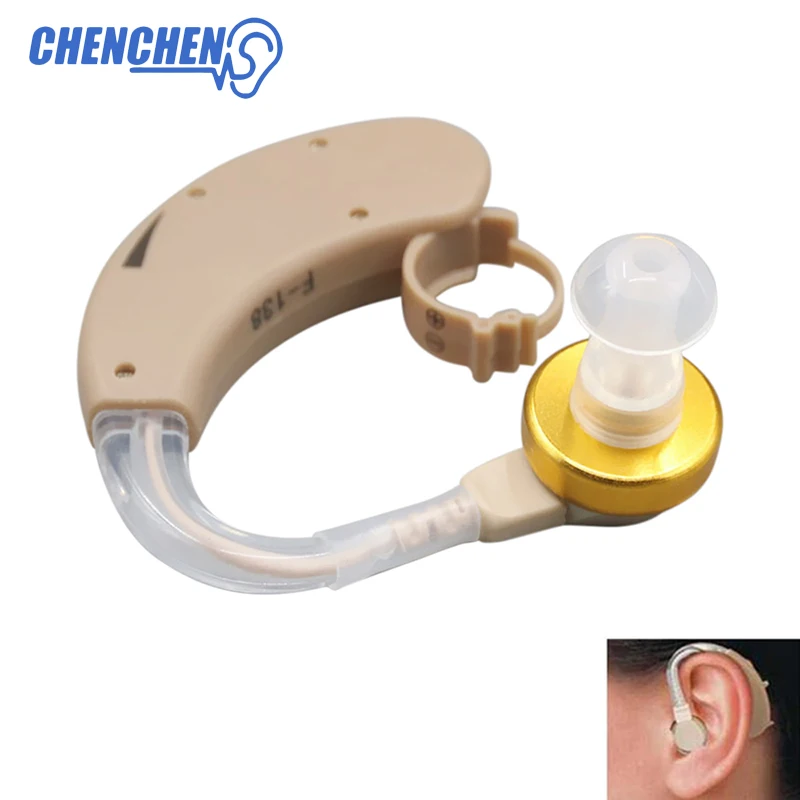 2018 Newest Adjustable BTE hearing aid behind the ear Hearing Amplifier ear care tool best sound
