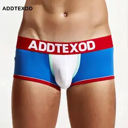 4-пакет Addtexod Для мужчин гей набедренная повязка Стринги мужские хлопковые трусы Для мужчин нижнее белье сексуальные трусики пенис Ракушки