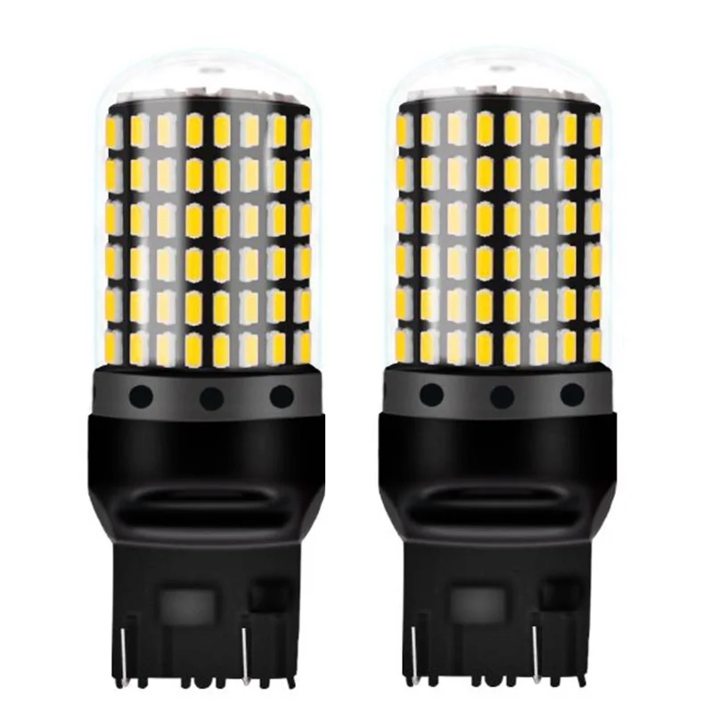 

2PCS T20 W21/5W 7443 Canbus Error Free Super Bright 2000LM LED 21/5W Auto Brake Light Car Tail Fog Lamps Turn Signals Bulb