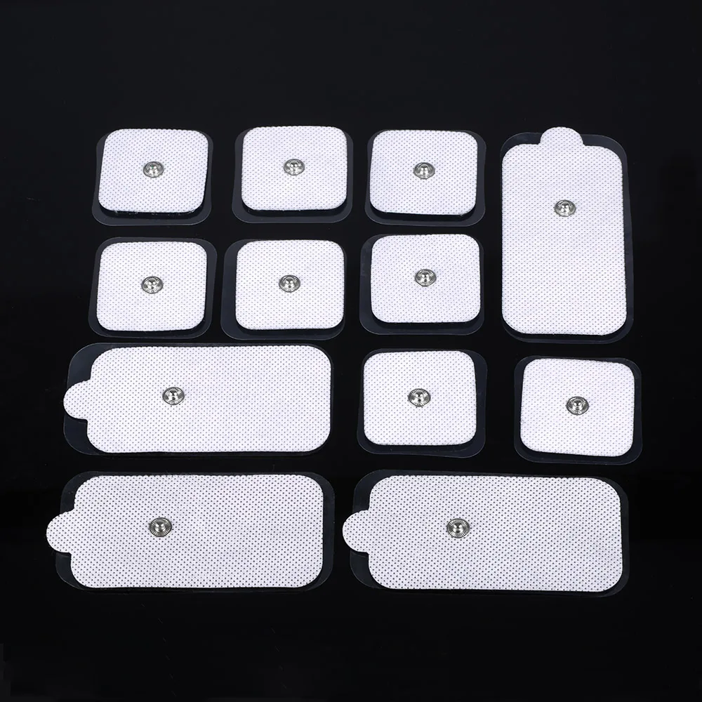 8 Small + 4 Large Electrode Pads Tens Massage Pads Physiotherapy Pad Muscle Relax Electronic Pad