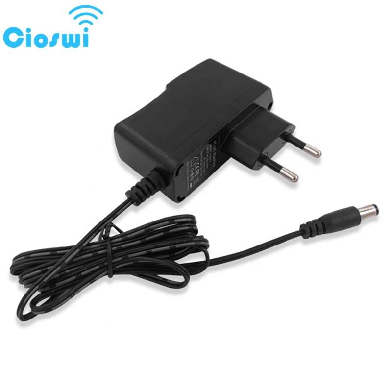 

Cioswi EU Plug Power Adapter AC to DC Charge Adapter Supply AC 110-240V DC 12V 1A 2A 2.5A 9V 0.6A For Router LED Light Strips