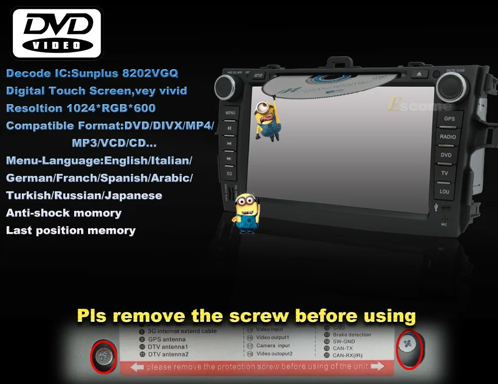 Flash Deal MTK3360 Car DVD Player For Toyota Corolla 2006 2007 2008 2009 2010 2011 with 800MHz CPU Dual Core Bluetooth Radio GPS Navigation 6 Flash Deal MTK3360 Car DVD Player For Toyota Corolla 2006 2007 2008 2009 2010 2011 with 800MHz CPU Dual Core Bluetooth Radio GPS Navigation 6