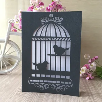 

20pcs/lot Chic Pearl Paper Laser Cut Invitation Card Wedding Decorations Blessing Birthday Card Event Banquet Favor