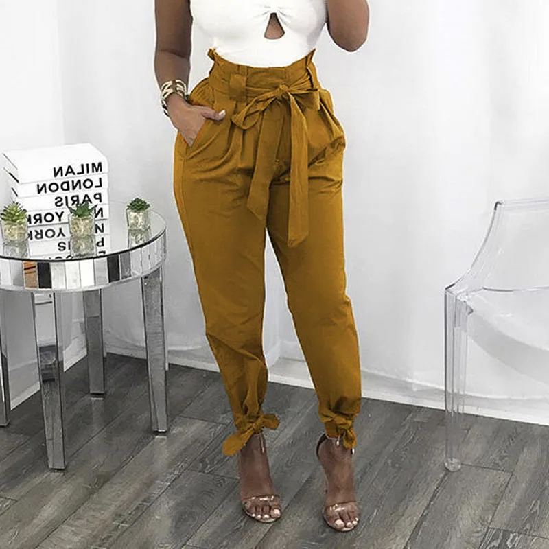 2018 Summer Women Trousers Harem Pants 