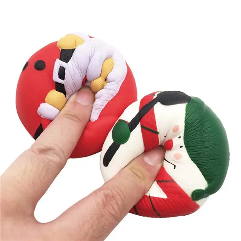 

Squeeze Toy Cute Snowman Santa Claus Slow Rising Decompression Toys Adults Kids Christmas Gift for Stress Relief