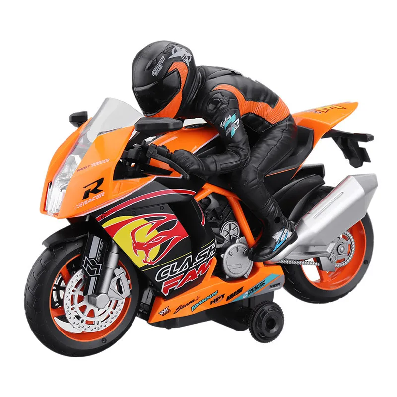 Игрушки WeiLong 300 1/18 2,4 г мотоцикл RC 360 Вращение со световым звуком автомобиль RTR модель мини-автомобиль игрушки для мальчиков