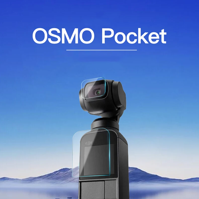 

EXUNTON For OSMO Pocket Tempered Glass Full Coverage Upgraded Screen Protector Film+ Camera Lens Film Screen Protective Film