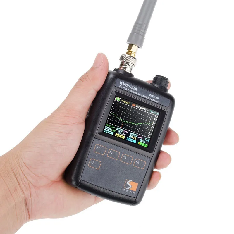 KVE520A VHF/UHF VU векторное сопротивление анализатор антенны с 5 адаптерами для любительских радиоприемников KVE 520A векторная рация