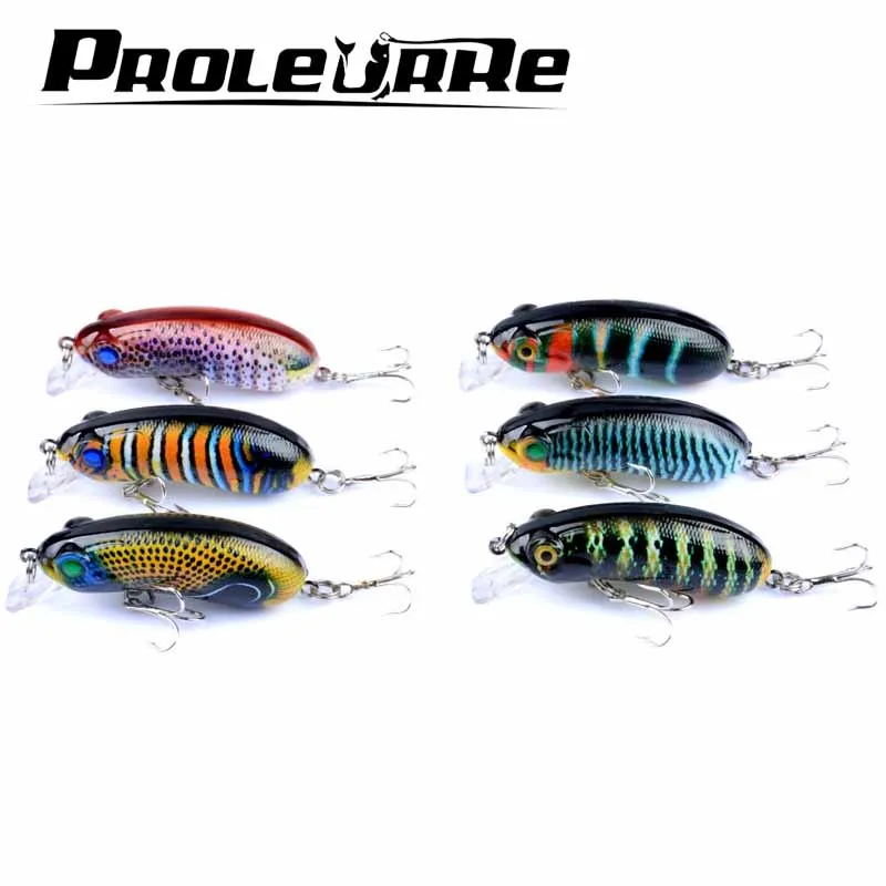  1Pcs Swim Fish 6cm 9.7g Fishing Lure Artificial Hard Crank Bait topwater Wobbler Japan Mini Fishing