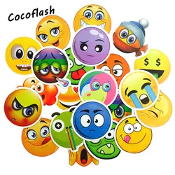 50 шт. Emoji Стикеры усмешки игрушки для детей аниме Водонепроницаемый Декор Стикеры s для DIY книга ноутбук чемодан Стикеры для детей