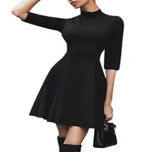 Fashion font b Women s b font Casual Turtle Neck Half Sleeve Bodycon Evening Party Sexy