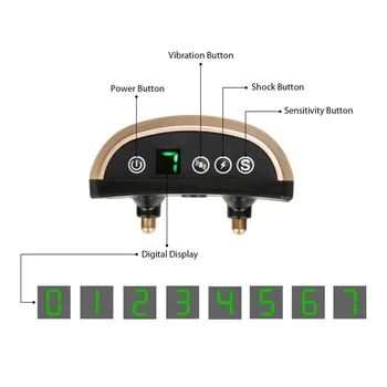 

New Digital Display Snoring Training Dog Training Device Rechargeable Waterproof Pet Training Supplies Collar
