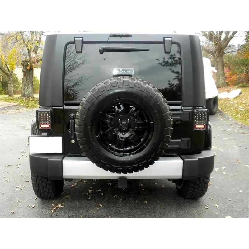 FADUIES Clear Lens LED Tail Lights RunningBrake Light Turn Signal Reverse Light For Jeep Wrangler JK  Brake Light (16)