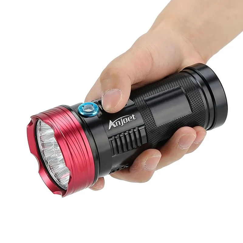 Anjoet 20000 люменов King 10T6 flashlamp 10 x XM-L T6 светодиодный фонарик Фонарь для охоты кемпинга для 18650 батареи