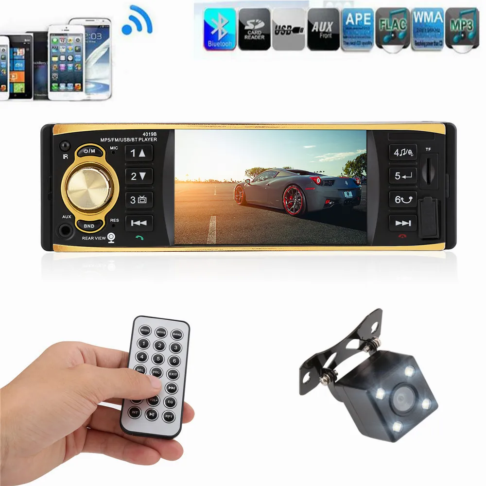 4.1 inch 1 Din Car Radio Audio Stereo 1Din 12V USB AUX FM Radio Station
