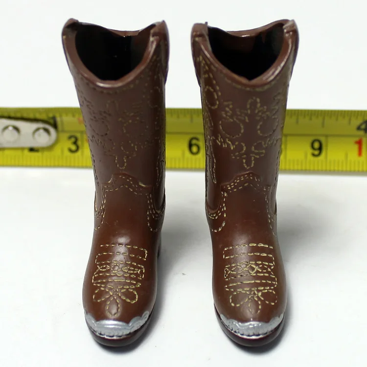 A58-05 1/6 женские коричневые ботинки с высоким голенищем модели для 12''Action Figures аксессуары
