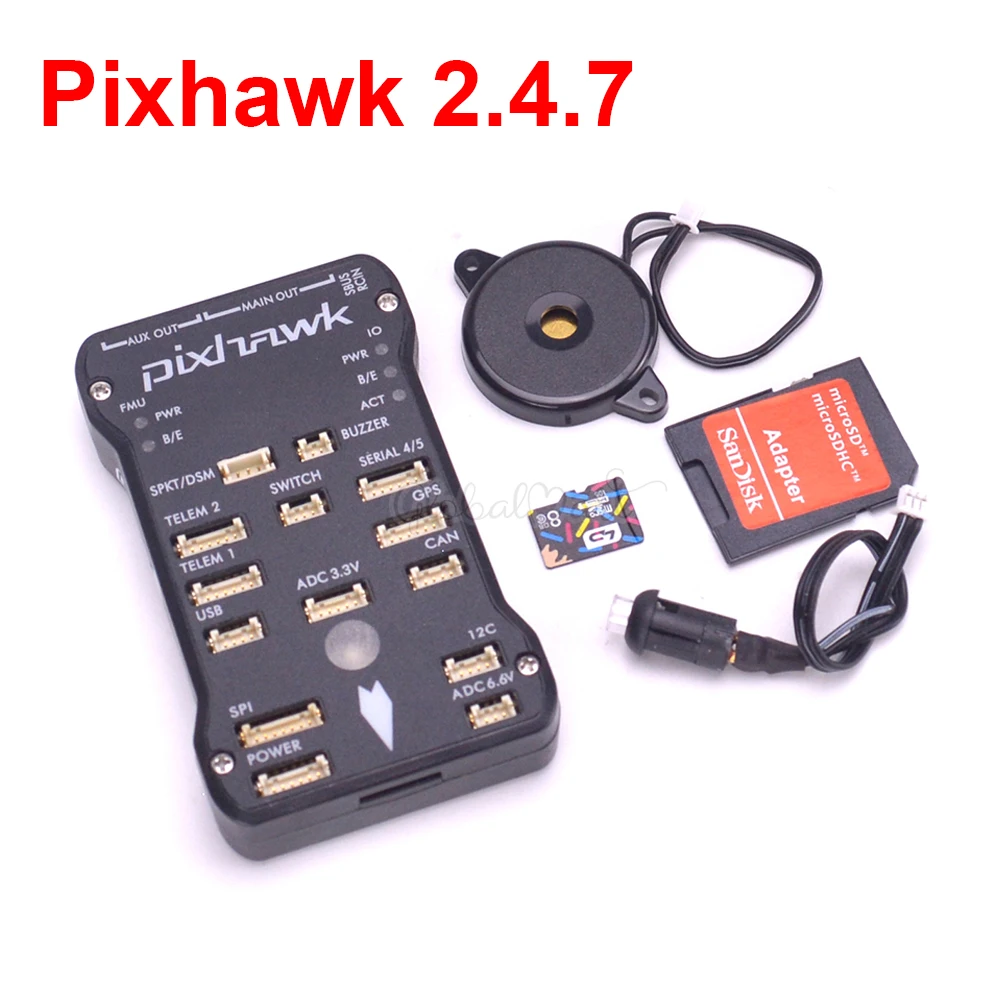 Pixhawk 2.4.7 Модернизированный V2.4.6 PX4 Autopilot PIX 32-битный Контроллер полета с 4G tf-картой