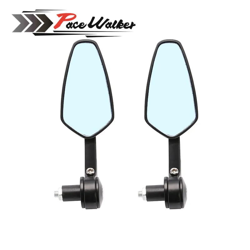 

PACEWALKER 7/8" 22mm CNC Aluminum Motorcycle Rear View Side Mirror Cafe Racer Handle Handlebar Bar End Black