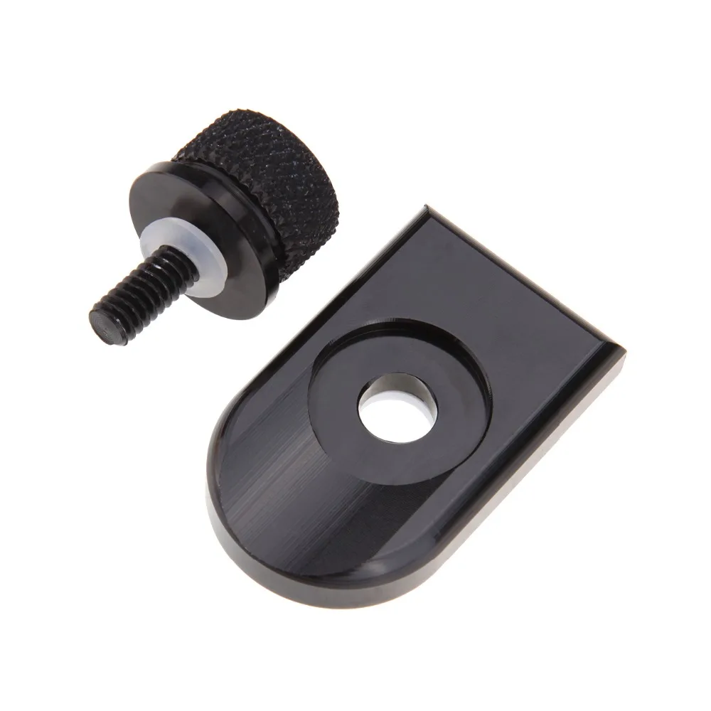

Seat Bolt Tab Screw Mount Knob Cover Kit For Harley Dyna Sportster Touring Black