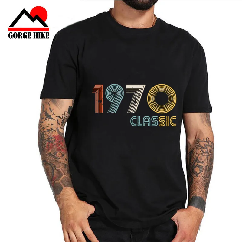 

Camisetas 2019 Retro 1968 Classic 50 years old birthday T shirt men 50th birthday T-shirt father's day present vintage Tee Shirt