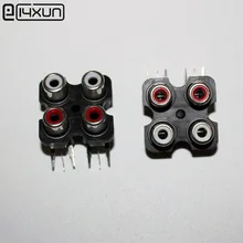 20 шт 4way 6Pin RCA Женский Аудио Видео штекер, AV концентрический разъем