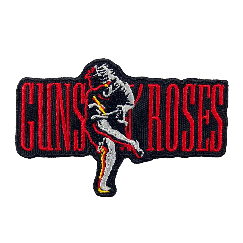 Новая нашивка GUNS N ROSES для одежды и шапок рюкзак с вышивкой мотоциклетный