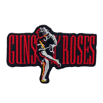 

NEW GUNS N ROSES Patch For Clothing and Hats Backpack Embroidered Motorcycle Biker Patch Iron On Applique Stickers Clothes