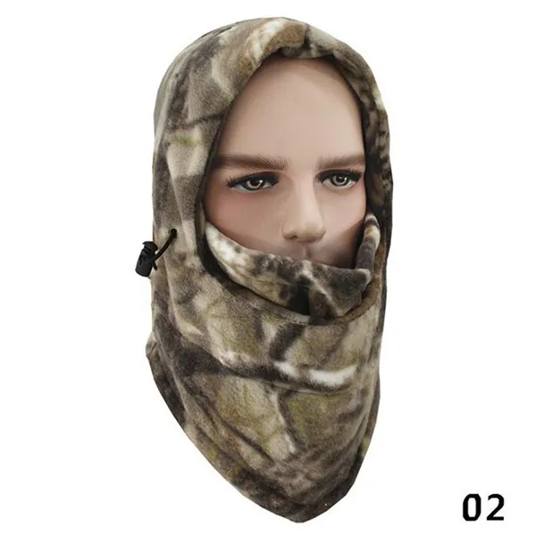 Камуфляжная Флисовая Балаклава, шапка с капюшоном для лыжного ...