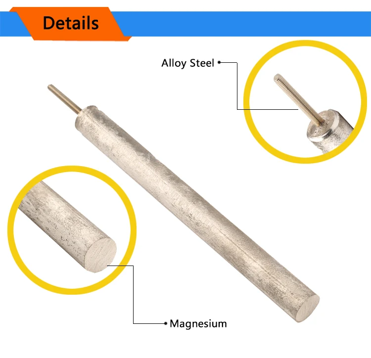Isuotuo 16X160 мм/16X180 мм/16X200 мм/16X230 мм/16X300 мм магниевый анод стержень для водяного котла M4/M5/M6 магниевый стержень