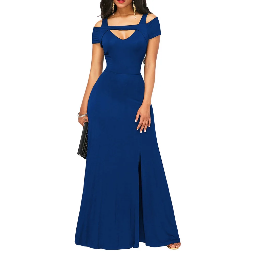 Дешевая Новое Осеннее зимнее Горячее предложение женское модное повседневное сексуальное платье G250 - Цвет: Dark blue