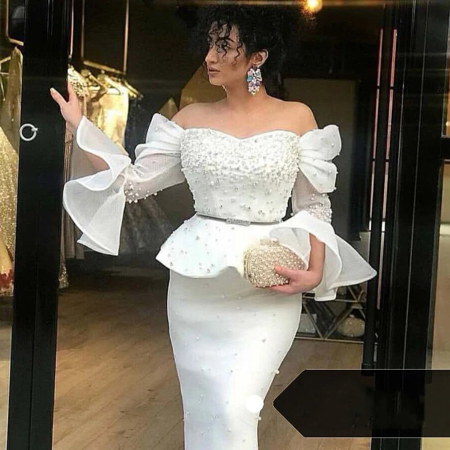 

Flare sleeve mesh sheer dress Women fake 2 piece set with belt Elegant office ladies white party dress Summer 2019 vestidos