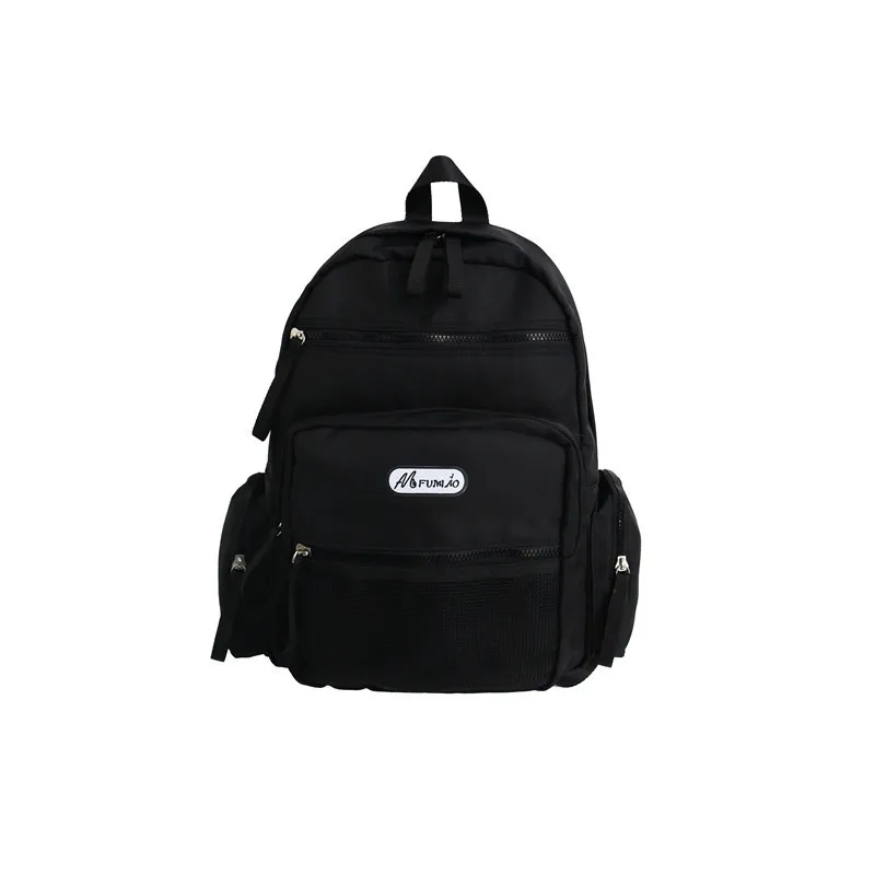 Женский высокое качество холст путешествия рюкзак женский мочила Feminina Sac Dos Back Pack школьные ранцы для подростков женский рюкзак - Цвет: Black