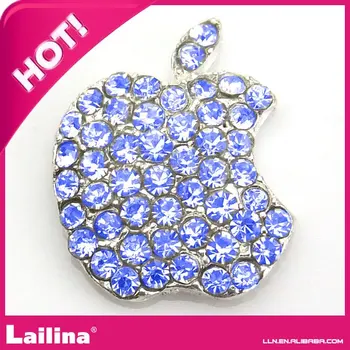 

Free shipping Crystal Bule rhinestone Apple shape buckles