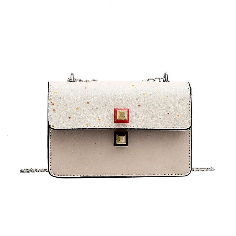 

Chain Slanting Small Square Bag European and American Temperament Brand Shoulder Bag Handbag 2019 Summer New Woman Bag