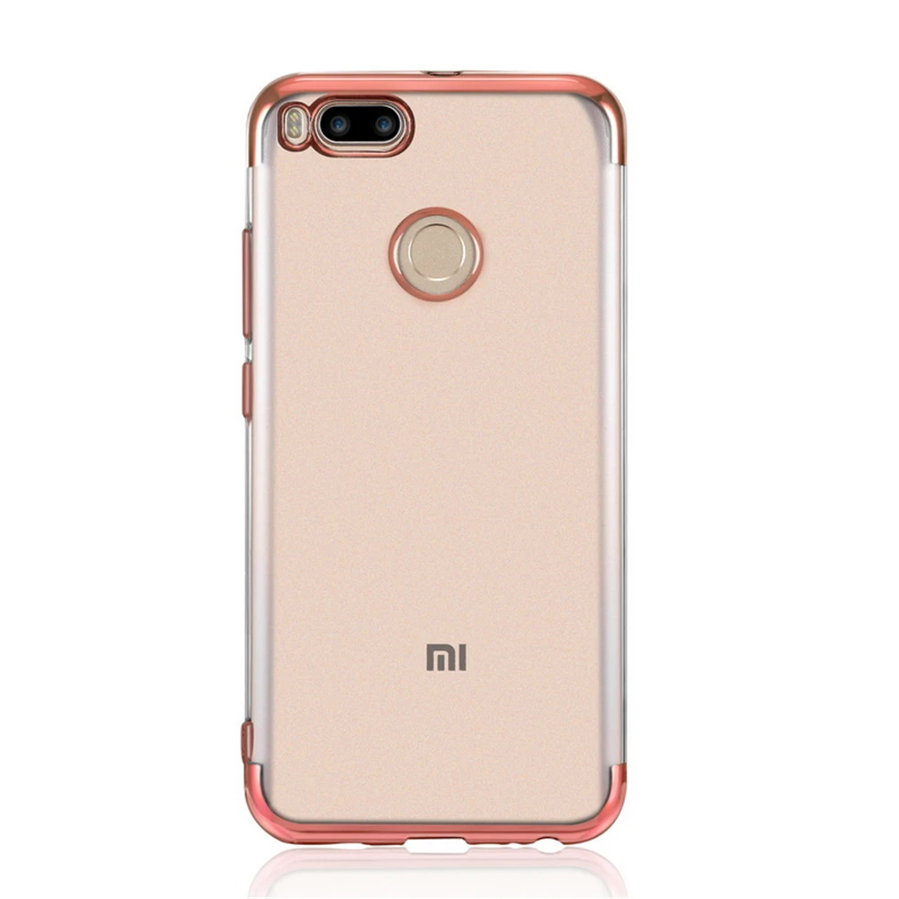Global Version Newest Plating Soft TPU Case for Xiaomi Mi6 Mi5X Mi A1 Mix2 Transparent Case for Redmi 4X 5 Plus Note 4X 5 Pro 5A15